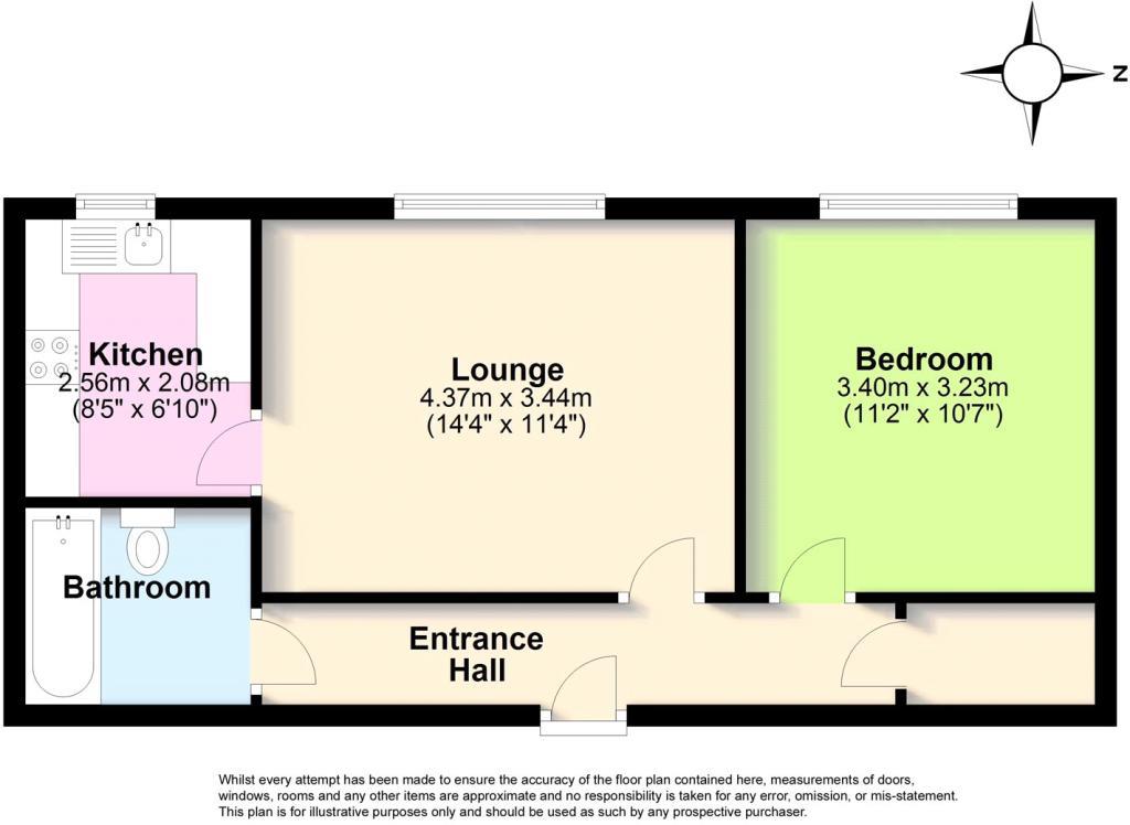 Floor Plan | Flat - Conversion | Grand Avenue, Worthing | For Sale
